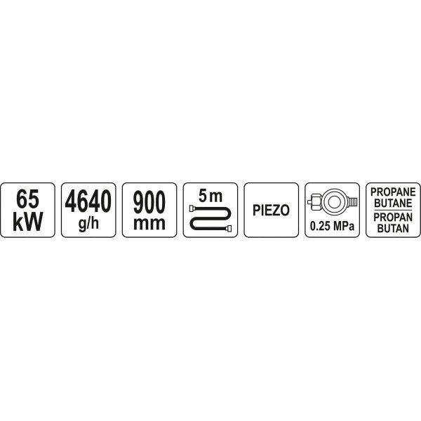 Фото - Покрівельний пальник з комплектом YATO YT-36741