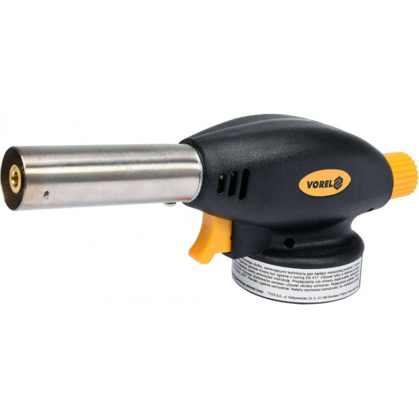 Фото - Газовая горелка с пьезоподжигом VOREL 73413