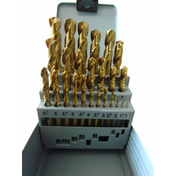 Картинка - Набор сверл по металлу Vulkan 61020251 1-13 мм 25 шт