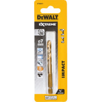 Сверло по металлу DeWALT DT50011 "TITANIUM IMPACT" HSS-Tin 7х57.5х89 мм