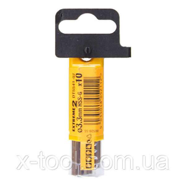 Фото - Набір свердел по металу DeWALT DT5541 "EXTREME2" HSS-G (10 шт) 3.3х36х65 мм