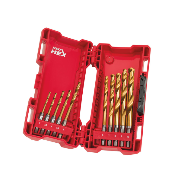Картинка - Набор сверл по металлу HSS-G Shockwave Milwaukee 48894759 10 шт