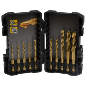 Набор сверл по металлу DeWALT DT50050  "TITANIUM IMPACT" (10 шт)