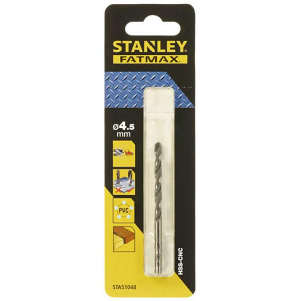 Фото - Cвердлo по металу STANLEY Fat Max HSS-CNC діаметр 4.5 мм