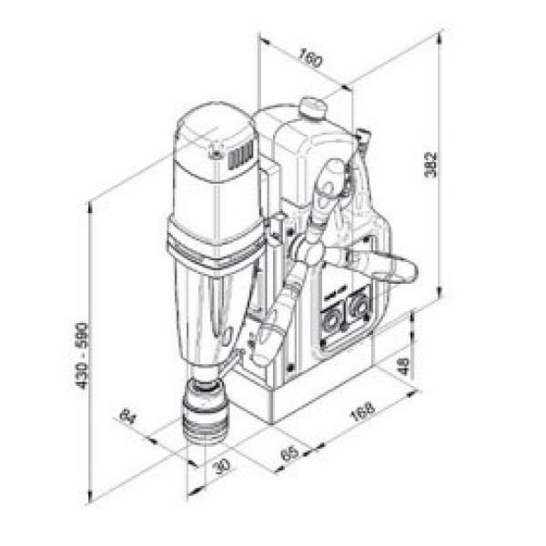 Картинка - Сверлильный станок на магнитном основании BDS Maschinen MAB 455