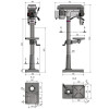 Картинка 2 - Настольный сверлильный станок по металлу OPTIdrill D 23Pro (220 В)