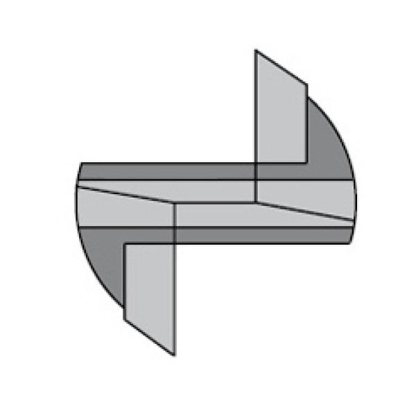 Картинка - Фреза пазовая с резьбовым хвостовиком HW D = 10 I = 35 L = 67 S = M10 Z = 2 + 1 (182.100.11)