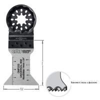 Пильне полотно осциляційні W = 44 I = 55 TS = 1,4 TPI = 18 1 шт. STARLOCK (OMF223-X50)