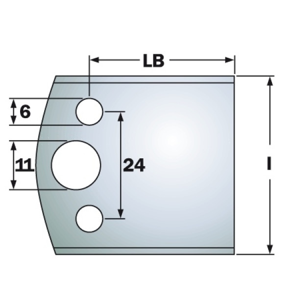 Картинка - Ножи HSS 50x34x4 mm (690.599)