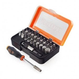 Набор 24 бит 1 / 4x25мм TX, PH, PZ, Плоские, HEX с магнитным держателем (20970.STACO)