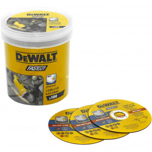 Набор кругов отрезных DeWALT FASTCUT 125x1x22.23 мм 100 шт (DT20540)