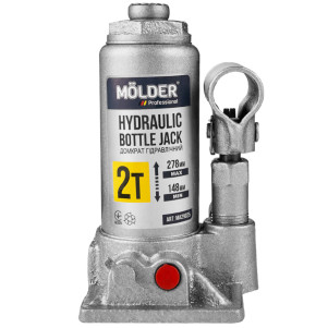 Домкрат гідравлічний пляшковий Molder 2т 148-278мм Домкрат гідравлічний пляшковий Molder 2т 148-278мм