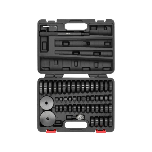 Фото - Набір для регулювання сальників підшипників та гумових з'єднань YATO 52 шт YT-25417