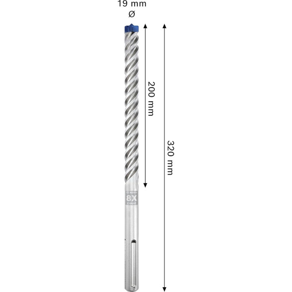 Фото - Бур Bosch Expert SDS-MAX 8X FCH 4-різці 19х200х320 мм