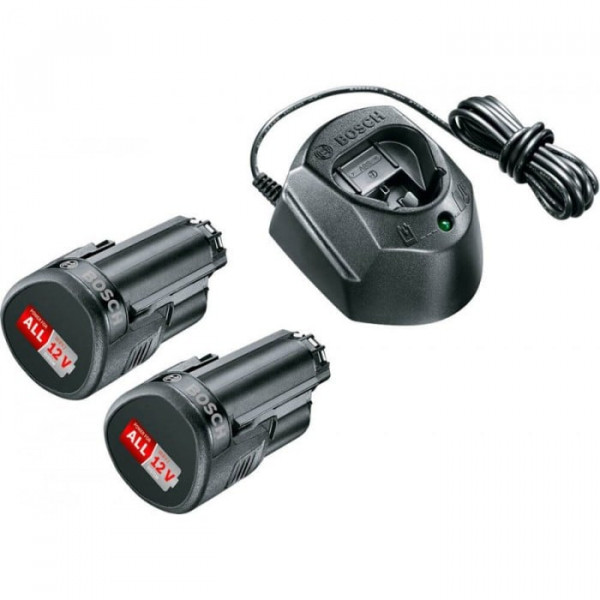 Фото - Стартовий набір Bosch 2 Li-Ion 12 В 1.5 А/год + зарядний пристрій GAL 1210 CV