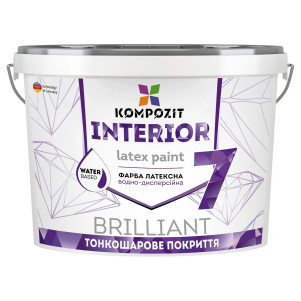 Фарба латексна Kompozit INTERIOR 7 біла 4.2 кг