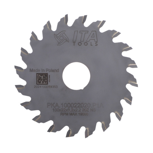 Картинка - Пила ITA TOOLS D=100 F=22 Z=20 K=3.2 зуб NS позитив PKA.100022020.P1A