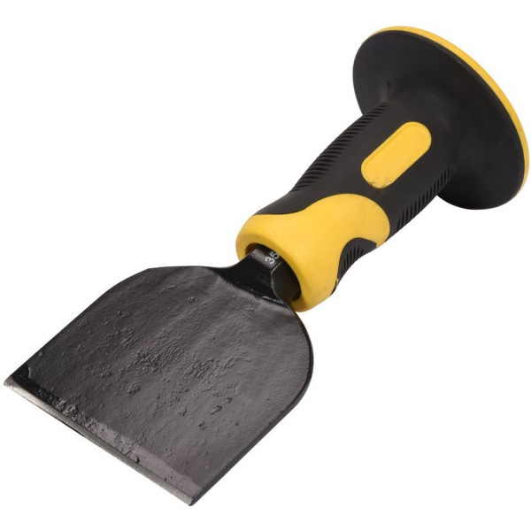 Картинка - Зубило каменщика VOREL 215х25х100 мм защитной ручкой