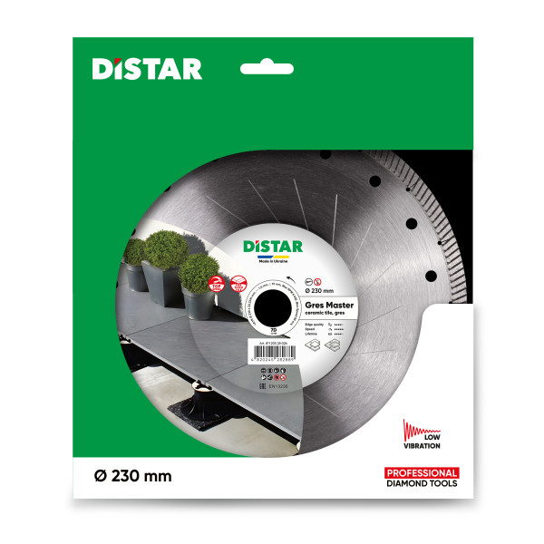 Картинка - Алмазный диск для террасного керамогранита Distar 1A1R 230X22,23/H GRES MASTER