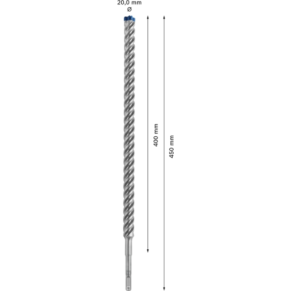 Фото - Бур по залізобетону BOSСH EXPERT SDS Plus-7X 20x400x450 мм