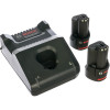 Картинка 1 - Комплект зарядного устройства Bosch GAL 12V-40 + 2 аккумулятора GBA 2х12 В, 2 A/час (1600A019R8)