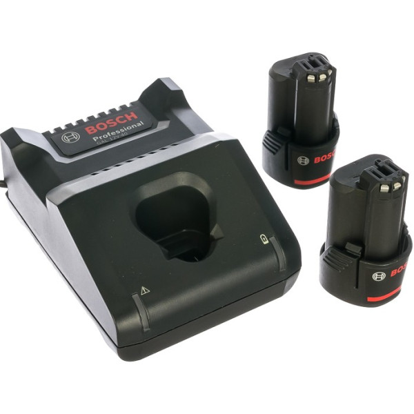 Картинка - Комплект зарядного устройства Bosch GAL 12V-40 + 2 аккумулятора GBA 2х12 В, 2 A/час (1600A019R8)