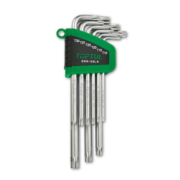 Фото - Набір ключів TOPTUL TORX T10-T50 9 шт GSN-09LS
