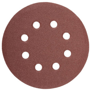 Круг шліфувальний самозачепний NovoAbrasive 115 мм, Р240, 8 отворів, набір 10шт.