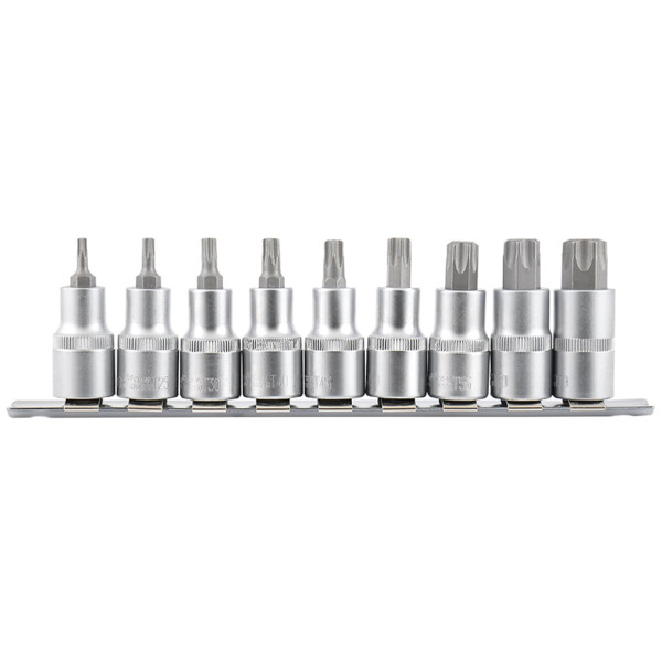 Картинка - Набор головок торцевых TORX на планке Molder 1/2" CR-V 9шт.