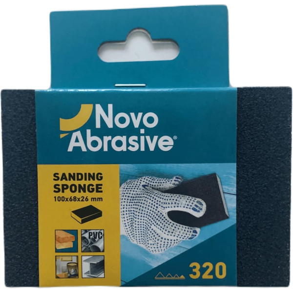 Картинка - Шлифовальная губка NovoAbrasive 100 x 68 x 26 мм, P320