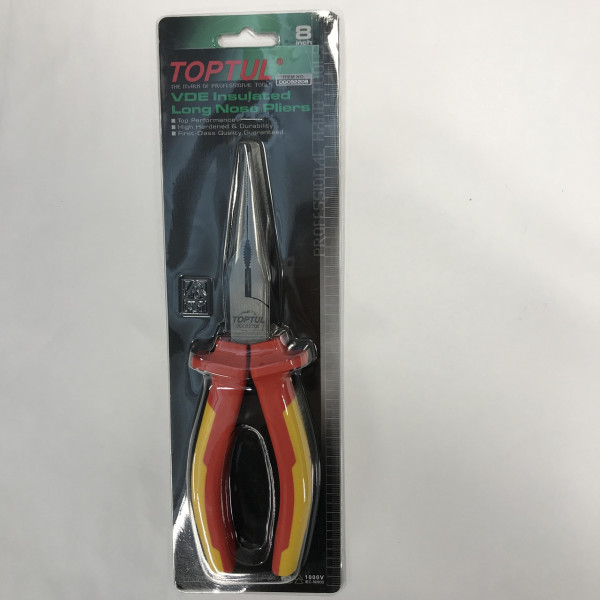 Фото - Плоскогубці TOPTUL з подовженими губками 8" 1000V VDE DGCB2208