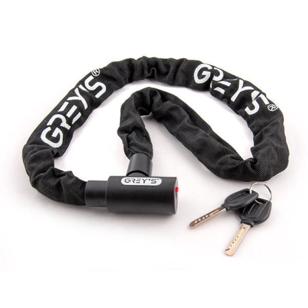 Картинка - Велозамок Grey's цепной ключ 6*1000мм