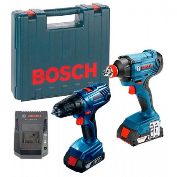 Фото - Дриль-шуруповерт Bosch GSR 180 Li + GDX 180 Li