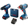 Фото - Дриль-шуруповерт Bosch GSR 180 Li + GDX 180 Li