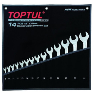 Набір ключів комбінованих TOPTUL 8-32 мм 14 шт Hi-Performance GPAX1401