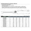 Фото 1 - Ключ комбінований TOPTUL з тріскачкою та шарніром 12 мм AOAH1212