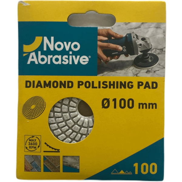 Фото - Диск алмазний полірувальний NovoAbrasive 100 мм, Р100