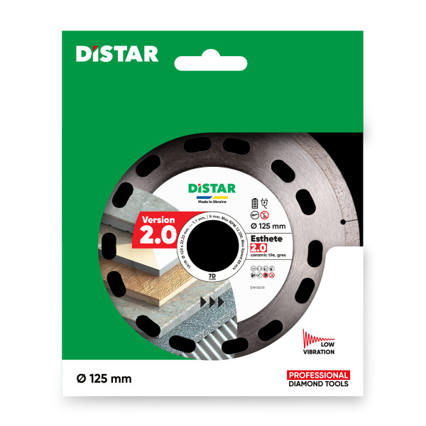 Картинка - Диск алмазный отрезной Distar 1A1R 125x1,1/0,9x6x22,23 Esthete 2.0