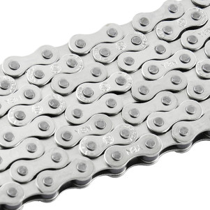 Цепь велосипедная Grey's 1шв. S410 NP Silver, 112 звеньев