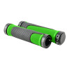Фото 1 - Гріпси керма Grey's з гумовим покриттям 130мм чорно-зелені 2шт