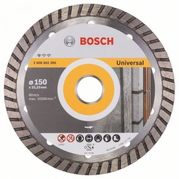 Картинка - Круг алмазный отрезной Bosch PF Universal 150х22.23 (2608602395)