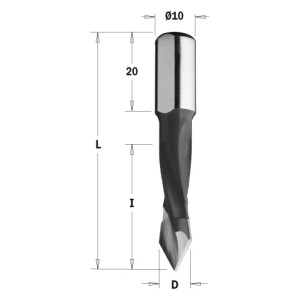 Свердло P HW D = 5 I = 30 L = 57,5 ​​S = 10x20 RH (374.050.11)