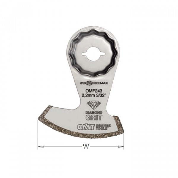 Картинка - Пильное полотно осциляционное W = 60 K = 2,2 1 шт. STARLOCK (OMF243-X1)