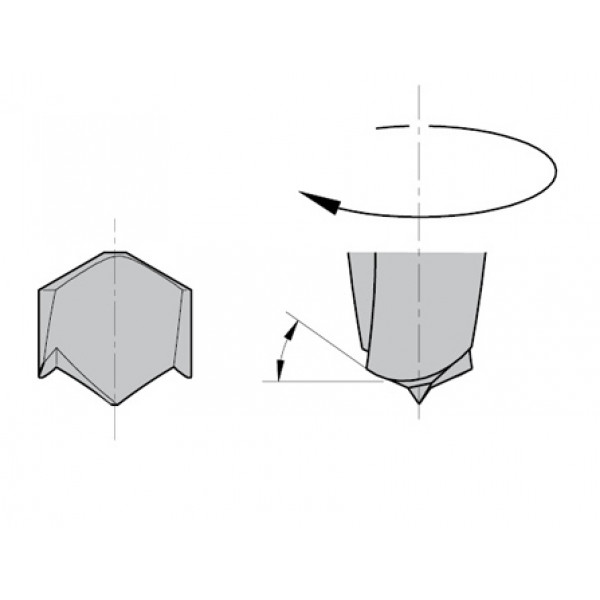 Картинка - Сверло NP HW D = 7 I = 35 L = 70 S = 10x30 LH XTREME-HW (311.070.42)