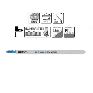 Пильное полотно I = 160 L = 185 3 шт. расстояние между зубами 1,8 (JT718BF-3)