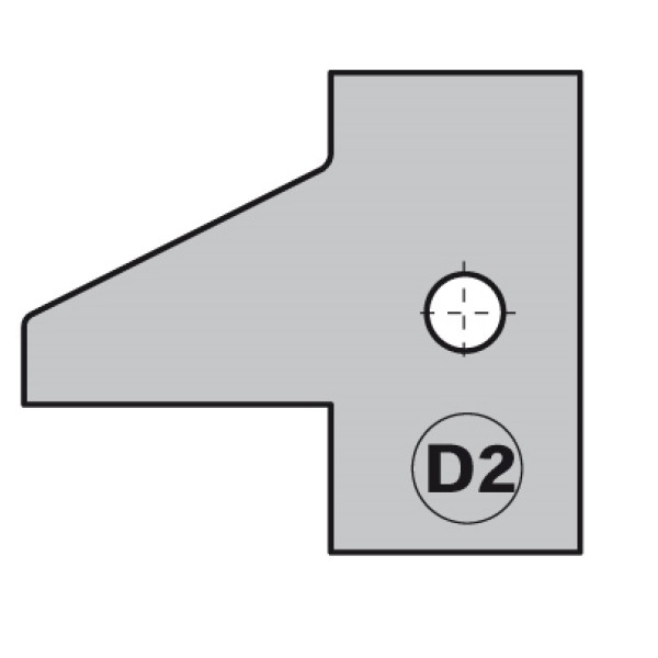 Фото - Пара ножів тип D2 (25x29,8x2) для 694.015 (695.015.D2)