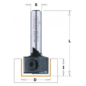 Фреза прямая с сменными ножами HM D = 19 I = 12 L = 45 S = 8 Z = 2 (655.190.11)