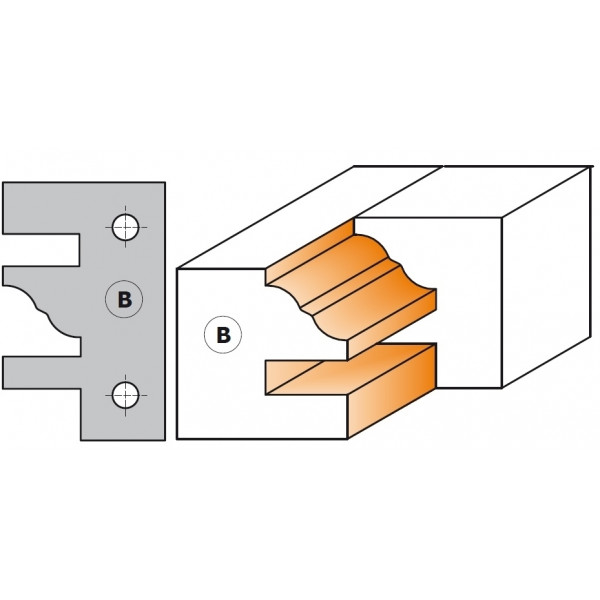 Картинка - Пара ножей тип B 40x24,5x2 для 694.014 (695.014B)