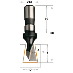 Фреза ластівчин хвіст HW D = 14 I = 18 L = 60 A = 9 Z1 (522.140.11)