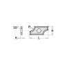 Картинка 1 - Нож HM 19,5x9,0x1,5mm HC05 d = 4,0 R = 3,0 LH (219153)